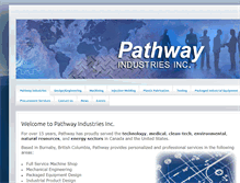 Tablet Screenshot of pathwayindustries.com